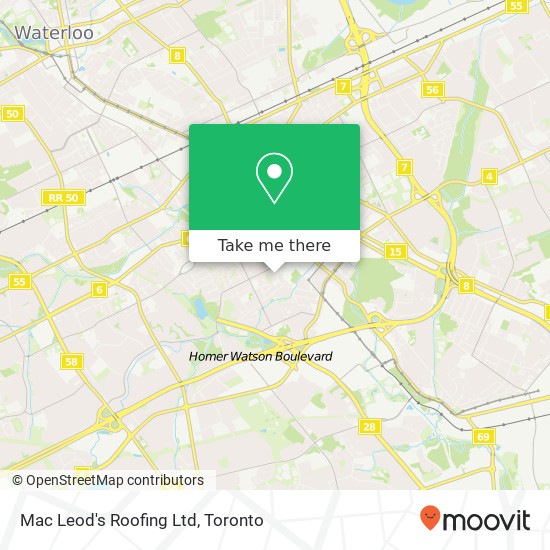 Mac Leod's Roofing Ltd map
