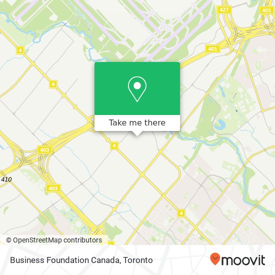 Business Foundation Canada map
