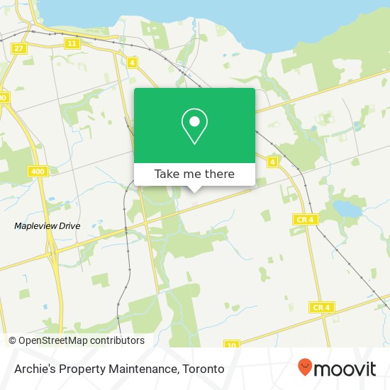 Archie's Property Maintenance map