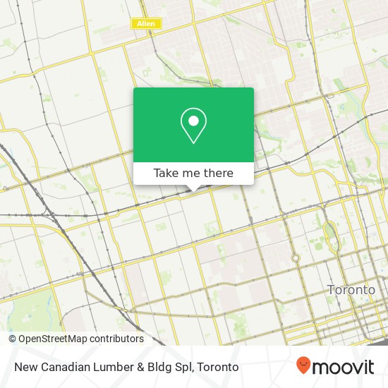 New Canadian Lumber & Bldg Spl map