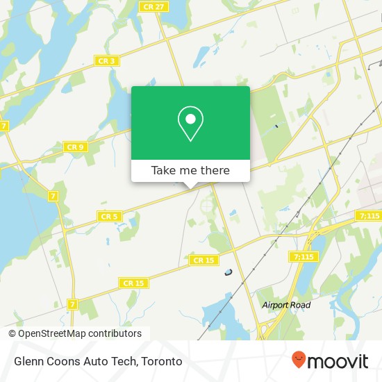 Glenn Coons Auto Tech map