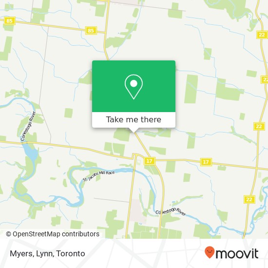 Myers, Lynn map