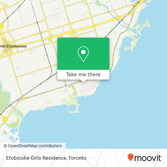 Etobicoke Girls Residence map