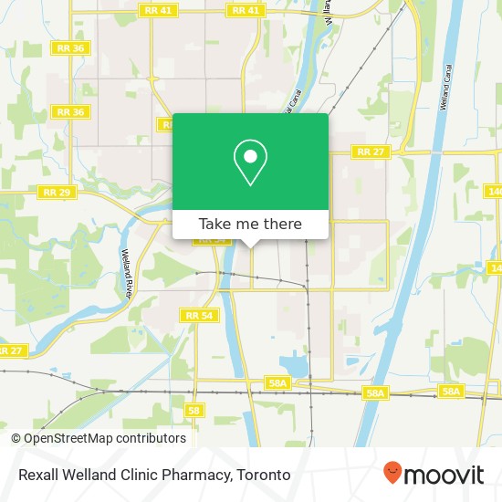 Rexall Welland Clinic Pharmacy map