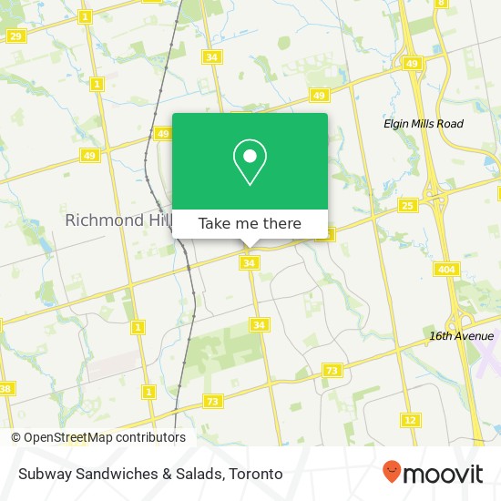 Subway Sandwiches & Salads map