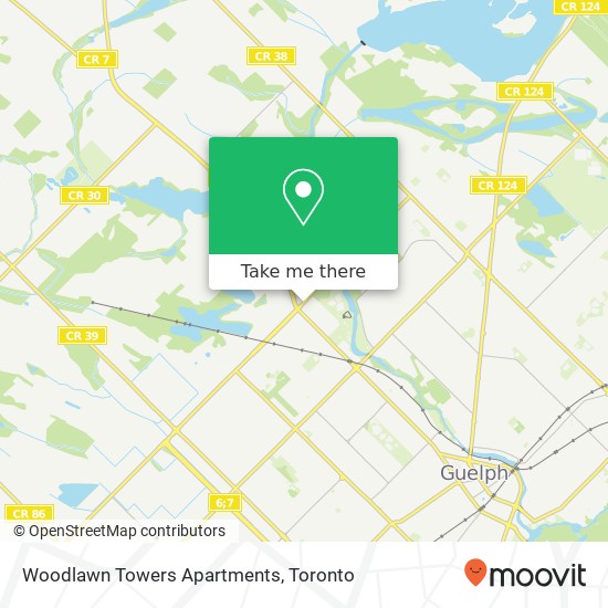 Woodlawn Towers Apartments map