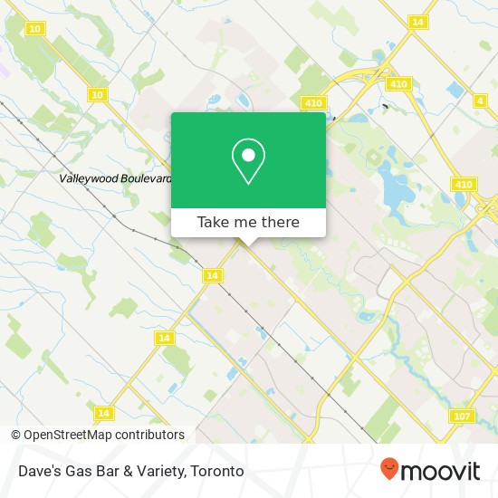 Dave's Gas Bar & Variety map