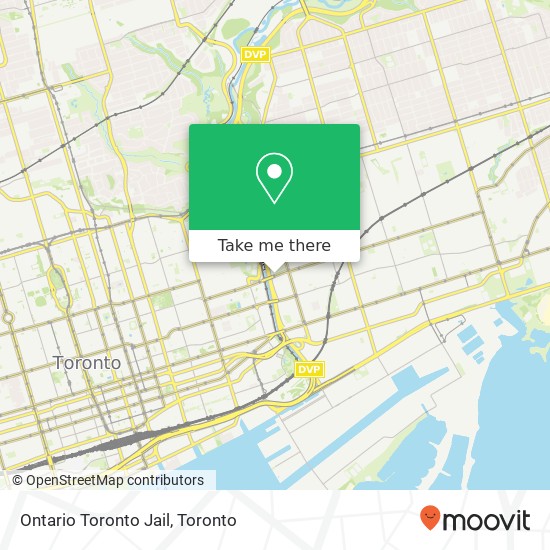 Ontario Toronto Jail map