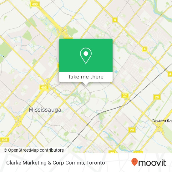 Clarke Marketing & Corp Comms map