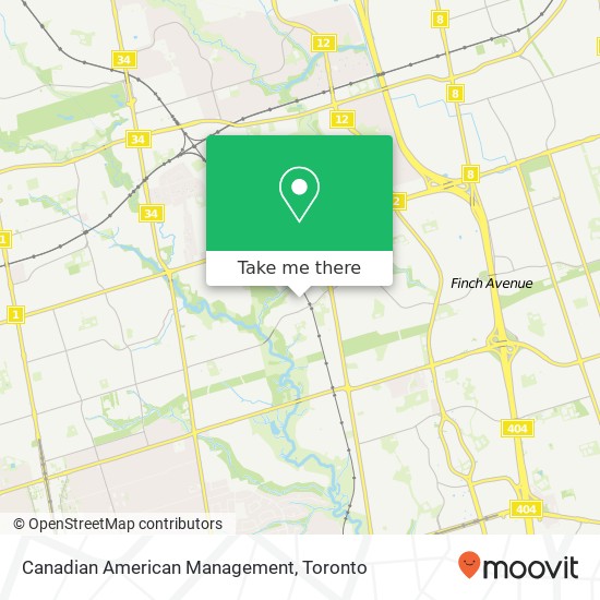 Canadian American Management map