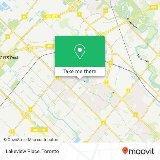 Lakeview Place map