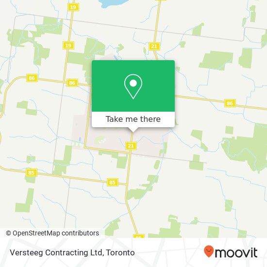 Versteeg Contracting Ltd map