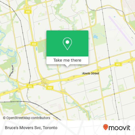Bruce's Movers Svc map