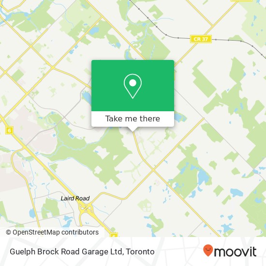 Guelph Brock Road Garage Ltd map