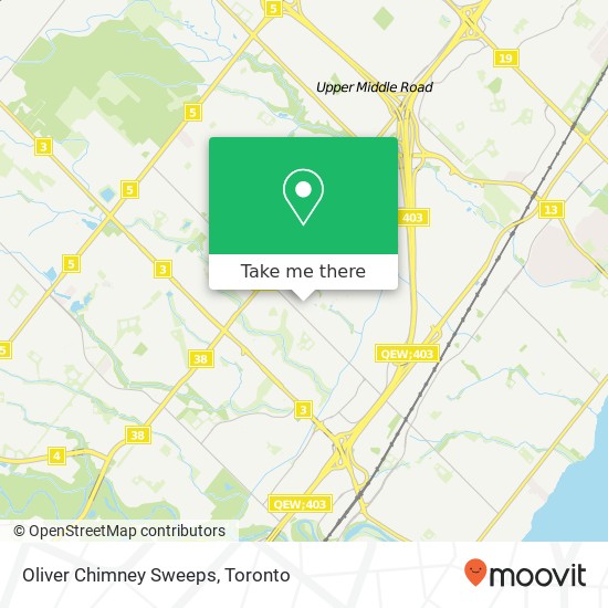 Oliver Chimney Sweeps map