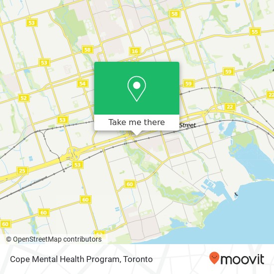 Cope Mental Health Program map