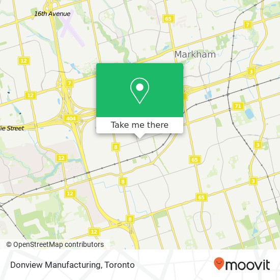 Donview Manufacturing map