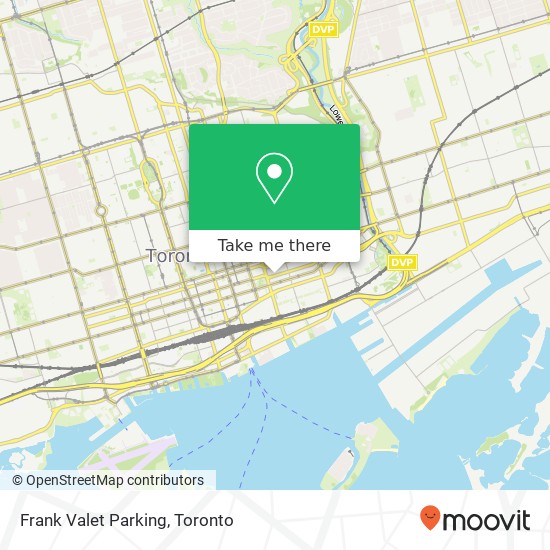 Frank Valet Parking map