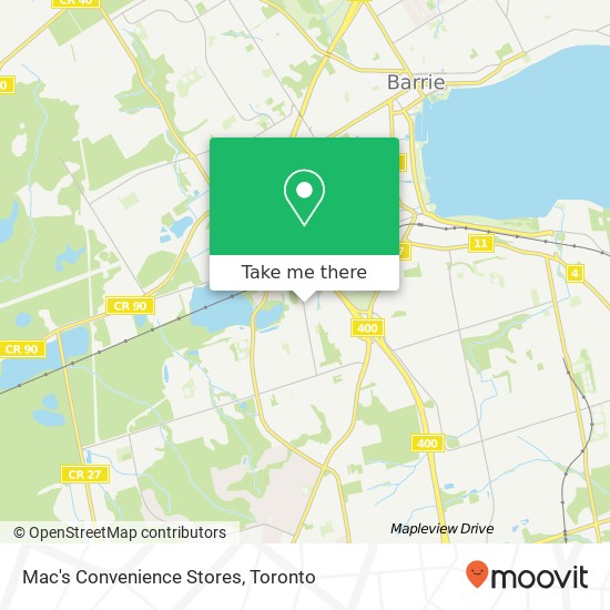 Mac's Convenience Stores map