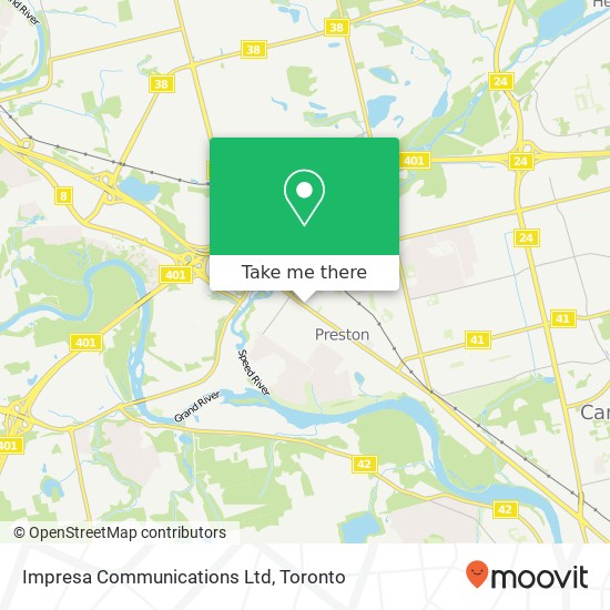 Impresa Communications Ltd map