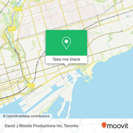 David J Woods Productions Inc map