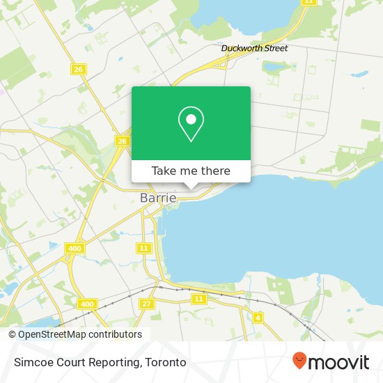 Simcoe Court Reporting map