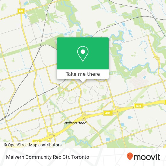 Malvern Community Rec Ctr map