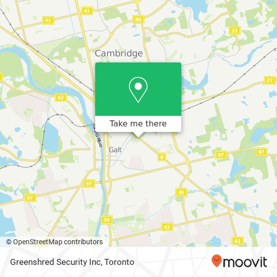 Greenshred Security Inc map