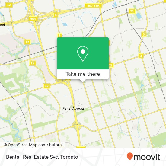 Bentall Real Estate Svc map