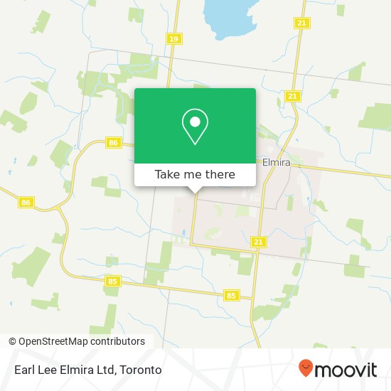 Earl Lee Elmira Ltd map