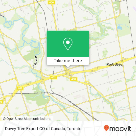 Davey Tree Expert CO of Canada map