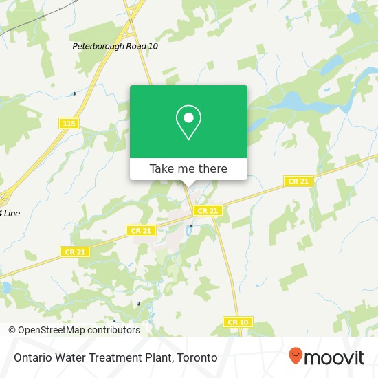 Ontario Water Treatment Plant map
