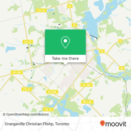 Orangeville Christian Fllshp map