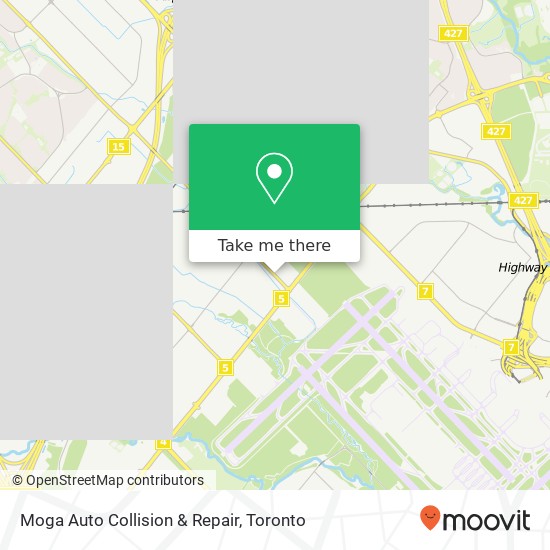 Moga Auto Collision & Repair map
