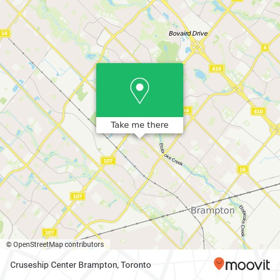 Cruseship Center Brampton map