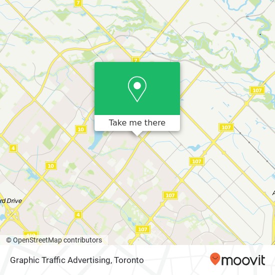 Graphic Traffic Advertising map