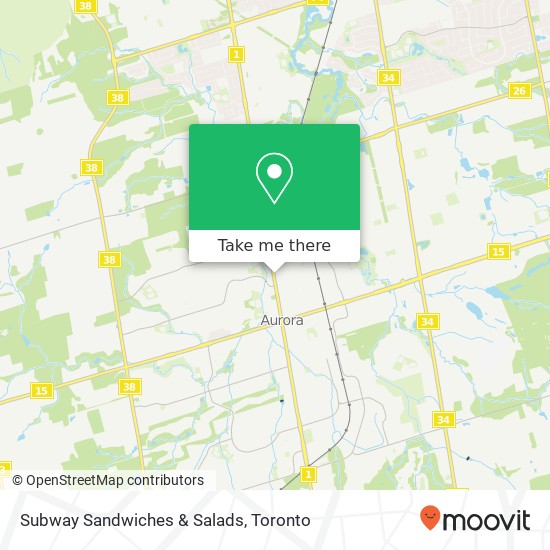 Subway Sandwiches & Salads map