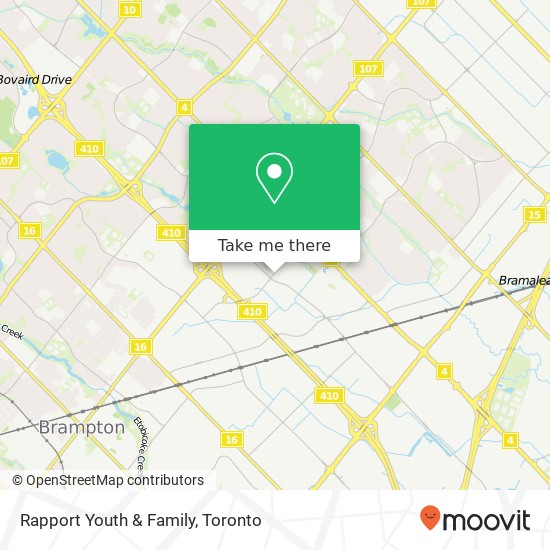 Rapport Youth & Family map