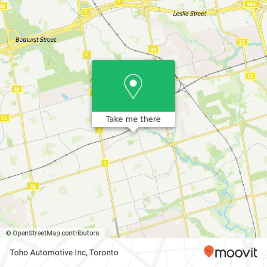 Toho Automotive Inc map