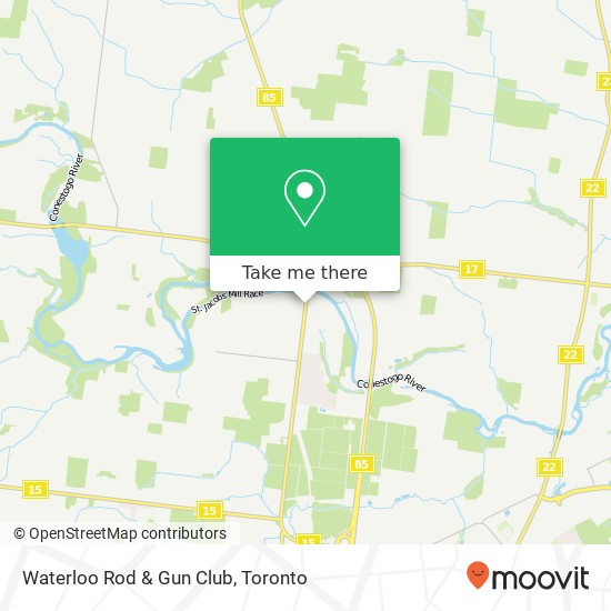 Waterloo Rod & Gun Club map