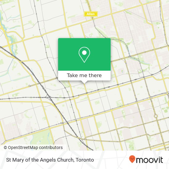 St Mary of the Angels Church map