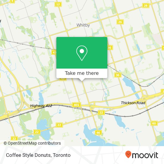 Coffee Style Donuts map