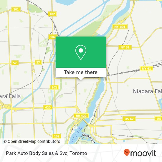 Park Auto Body Sales & Svc map