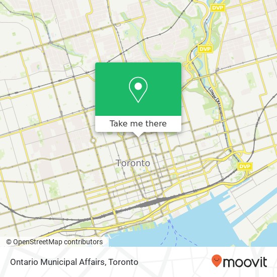 Ontario Municipal Affairs map