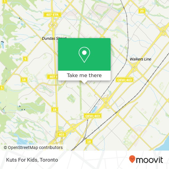 Kuts For Kids map