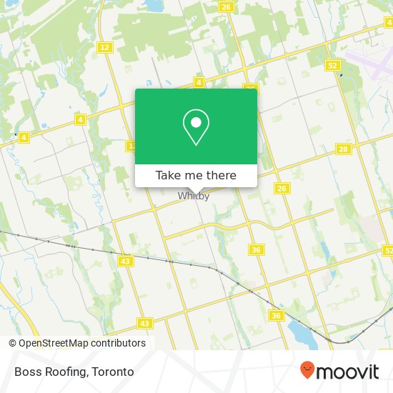 Boss Roofing map
