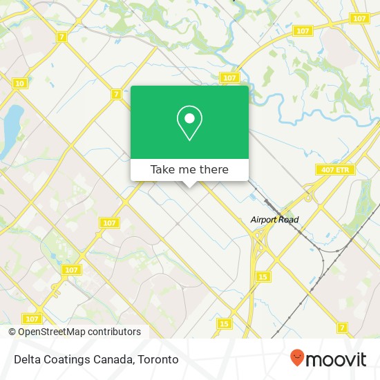 Delta Coatings Canada map