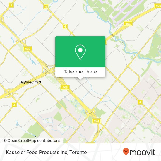 Kasseler Food Products Inc map