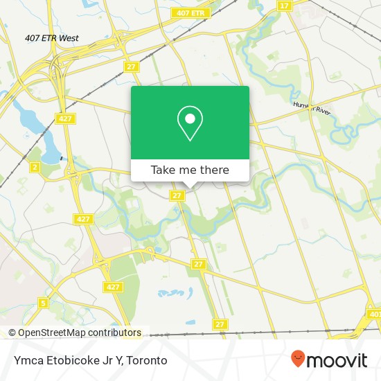 Ymca Etobicoke Jr Y map