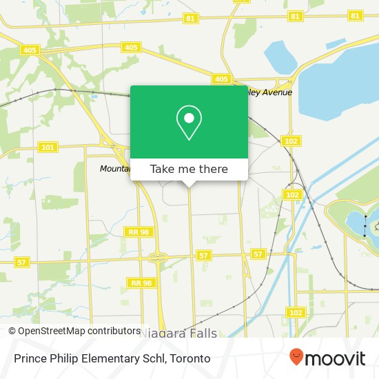 Prince Philip Elementary Schl map